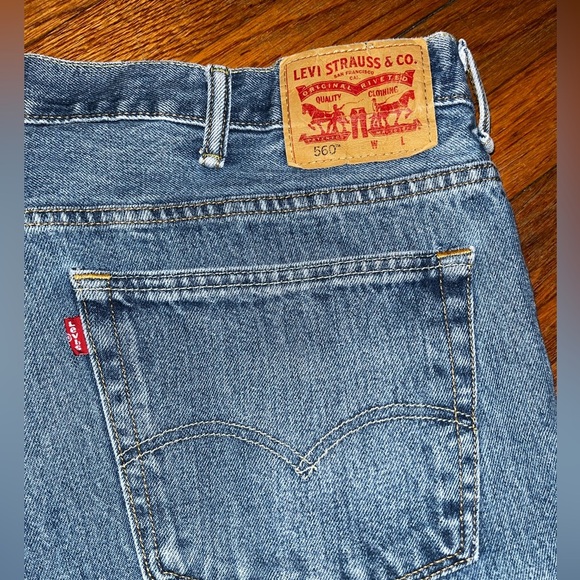 Men’s Levi’s jeans size 44X30 rigid denim blue workwear big & tall - Picture 7 of 8